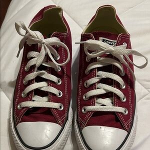 Converse Burgundy Canvas Shoes